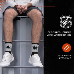 San Jose Sharks NHL Youth Surge Socks - Black