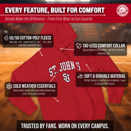 St. John's Red Storm Adult Arch & Logo Soft Style Gameday Hooded Sweatshirt - Red