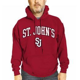 St. John's Red Storm Adult Arch & Logo Soft Style Gameday Hooded Sweatshirt - Red