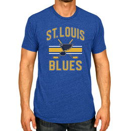 St. Louis Blues NHL Adult Faceoff Tag-Less T-Shirt - Royal