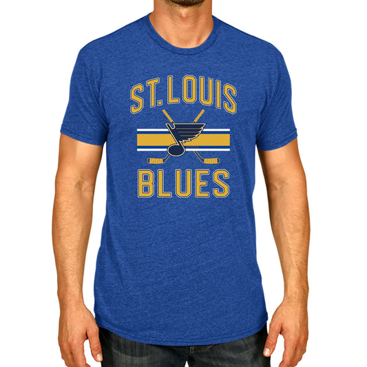 St. Louis Blues NHL Adult Faceoff Tag-Less T-Shirt - Royal
