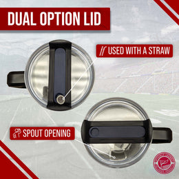 SMU Mustangs College & University 40 oz Travel Tumbler With Handle - Royal