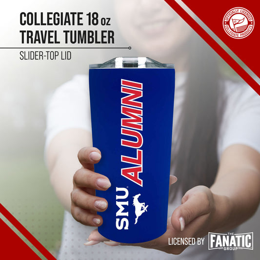 SMU Mustangs Collegiate Stainless Steel Travel Tumbler for Alumni - Royal