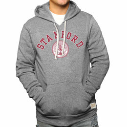 Stanford Cardinal College Gray University Seal Hooded Sweatshirt - Gray