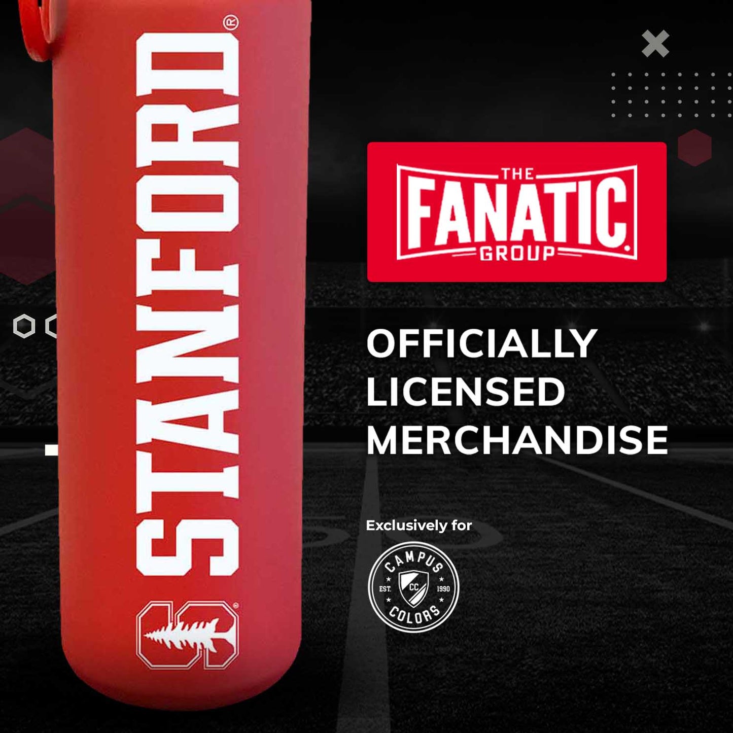 Stanford Cardinal NCAA Stainless Steel Water Bottle - Cardinal