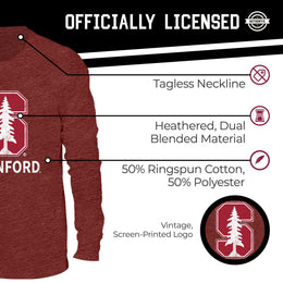 Stanford Cardinal NCAA MVP Adult Long-Sleeve Shirt - Cardinal