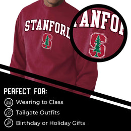 Stanford Cardinal Adult Arch & Logo Soft Style Gameday Crewneck Sweatshirt - Cardinal