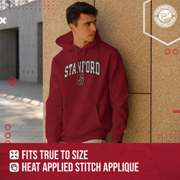 Stanford Cardinal NCAA Adult Tackle Twill Hooded Sweatshirt - Cardinal