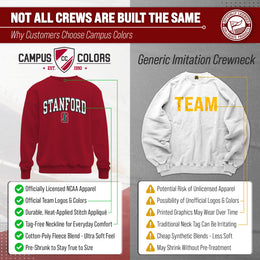 Stanford Cardinal Adult Tackle Twill Crewneck - Cardinal