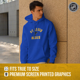 St. Louis Blues Adult NHL Gameday Hooded Sweatshirt - Royal