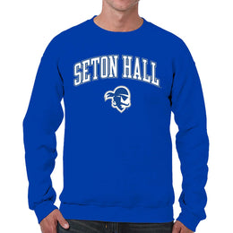 Seton Hall Pirates Adult Arch & Logo Soft Style Gameday Crewneck Sweatshirt - Royal