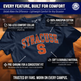 Syracuse Orange NCAA Adult Gameday Cotton T-Shirt - Navy
