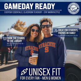 Syracuse Orange Adult Arch & Logo Soft Style Gameday Crewneck Sweatshirt - Navy