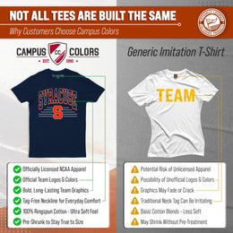 Syracuse Orange NCAA Adult Unisex Overtime Classics T-Shirt - Navy