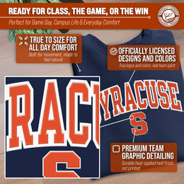 Syracuse Orange NCAA Adult Tackle Twill Crewneck Sweatshirt - Navy