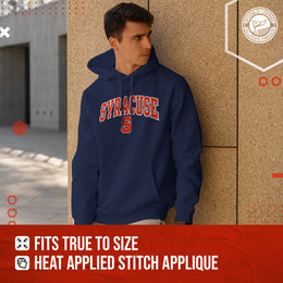 Syracuse Orange NCAA Adult Tackle Twill Hooded Sweatshirt - Navy