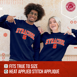 Syracuse Orange NCAA Adult Tackle Twill Crewneck Sweatshirt - Navy