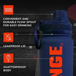Syracuse Orange NCAA Stainless Steel Water Bottle - Navy