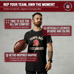 Tampa Bay Buccaneers NFL Adult Retro Gameday Unisex T-Shirt - Black