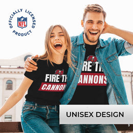 Tampa Bay Buccaneers NFL Adult Team Slogan Unisex T-Shirt - Black