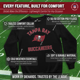 Tampa Bay Buccaneers NFL Adult Gameday Football Crewneck Sweatshirt - Black