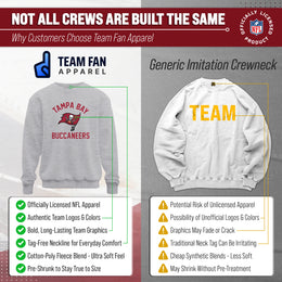 Tampa Bay Buccaneers NFL Adult Gameday Football Crewneck Sweatshirt - Gray