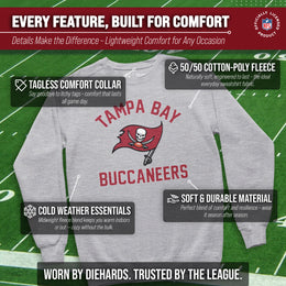 Tampa Bay Buccaneers NFL Adult Gameday Football Crewneck Sweatshirt - Gray