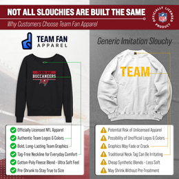 Tampa Bay Buccaneers NFL Womens Charcoal Crew Neck Football Apparel - Charcoal