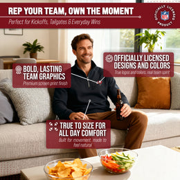 Tampa Bay Buccaneers NFL Adult Unisex Team Logo Quarter Zip Pullover Sweatshirt - Black