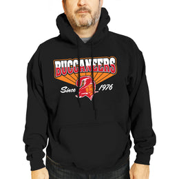 Tampa Bay Buccaneers NFL Adult Unisex Vintage Block Ultra Soft Fleece Hooded Sweatshirt - Black