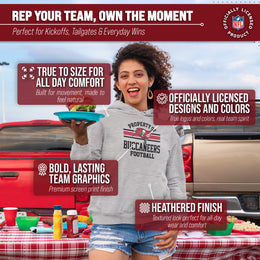 Tampa Bay Buccaneers NFL Adult Property Of Hooded Sweatshirt - Sport Gray