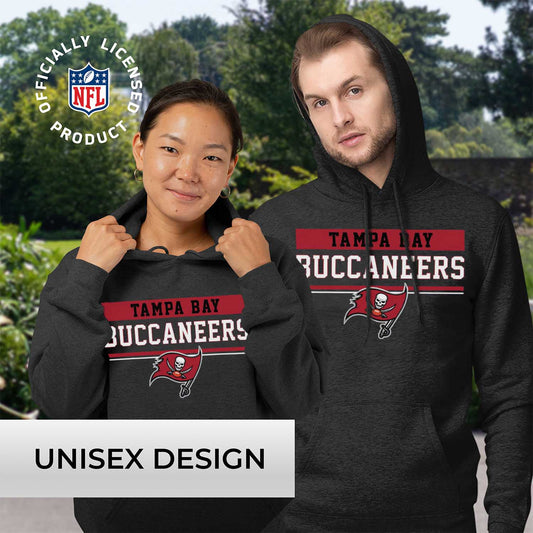 Tampa Bay Buccaneers NFL Adult Gameday Charcoal Hooded Sweatshirt - Charcoal