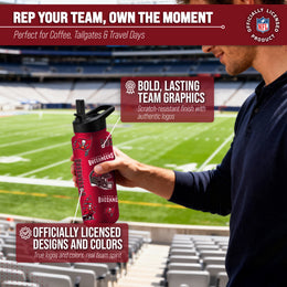 Tampa Bay Buccaneers NFL 34Oz Native Quencher Water Bottle - Red