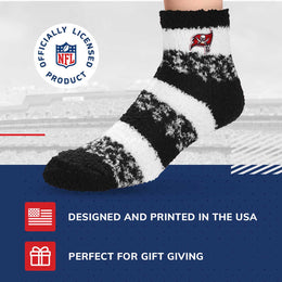Tampa Bay Buccaneers NFL Cozy Soft Slipper Socks - Black