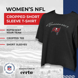 Tampa Bay Buccaneers NFL Women's Crop Top - Black