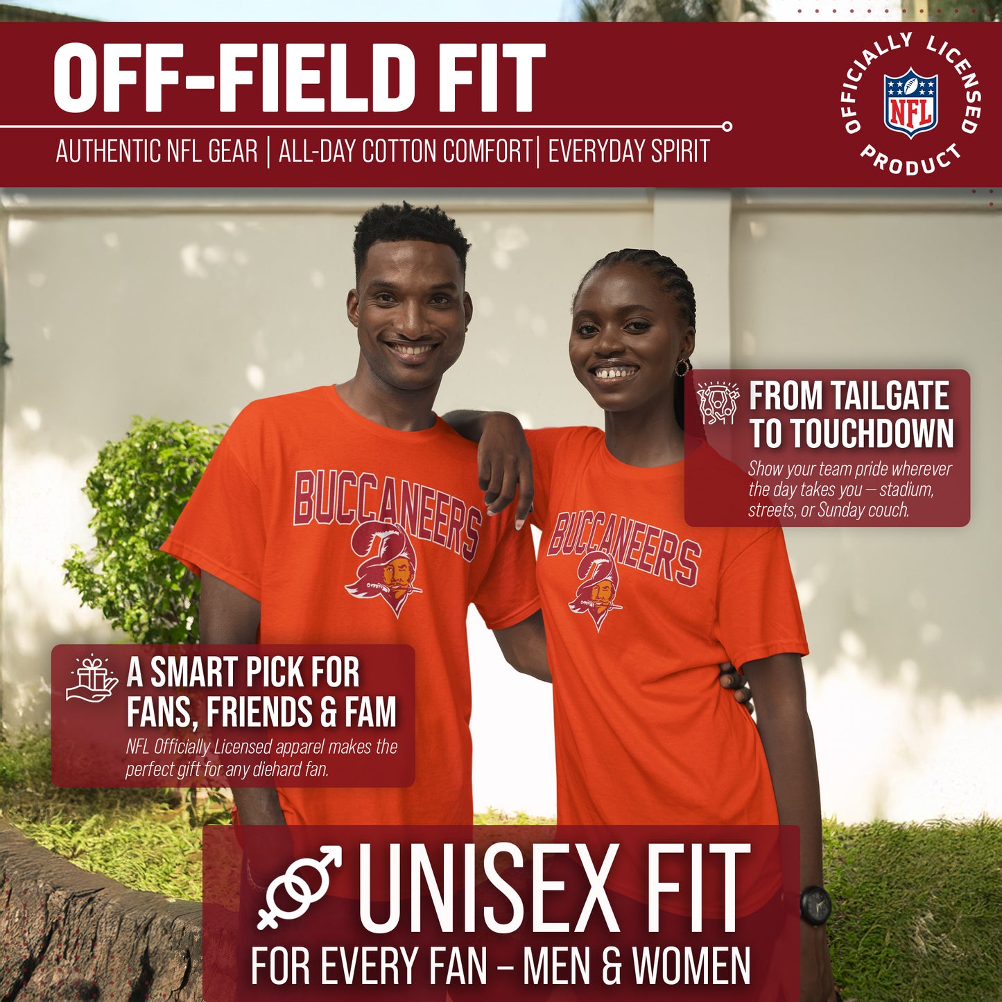 Tampa Bay Buccaneers NFL Home Team Tee - Orange