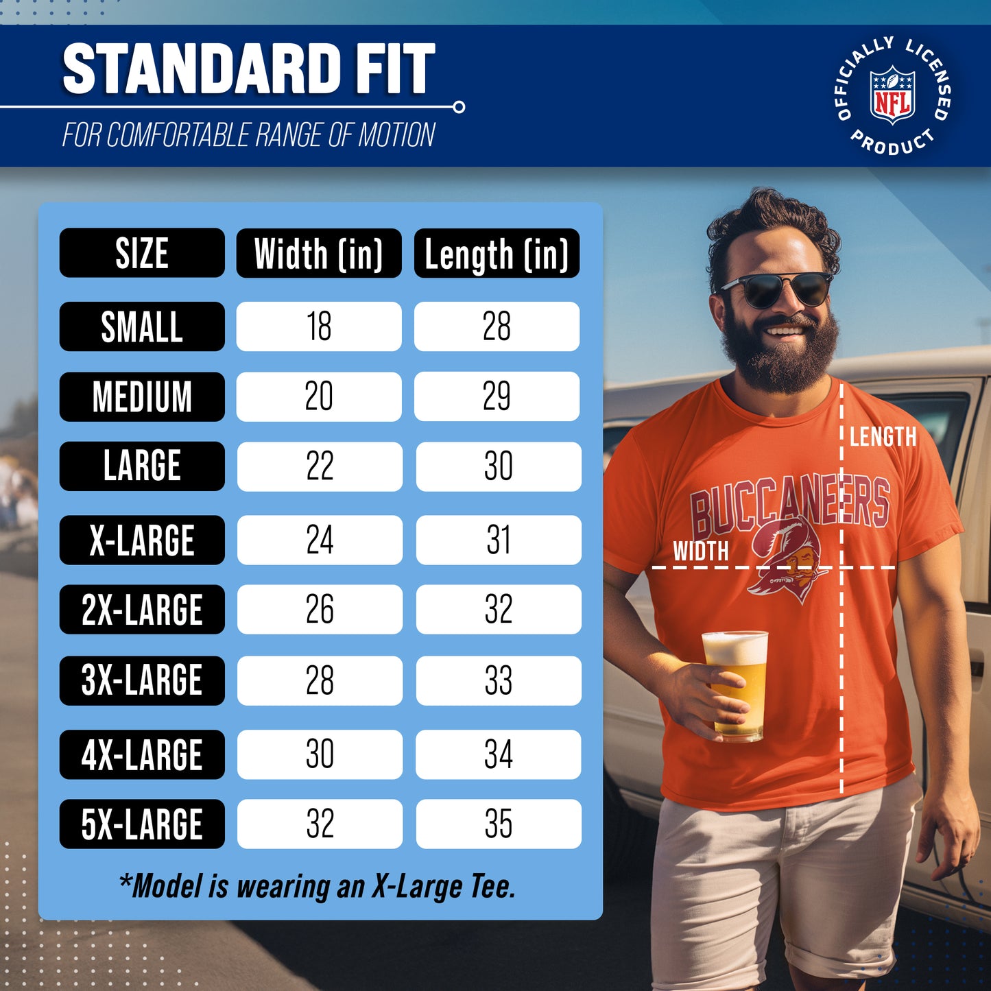 Tampa Bay Buccaneers NFL Home Team Tee - Orange