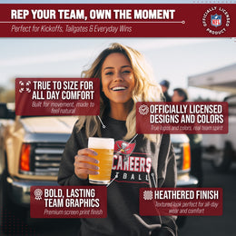 Tampa Bay Buccaneers NFL Adult True Fan Crewneck Sweatshirt - Charcoal