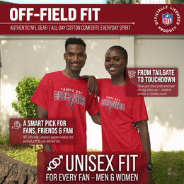 Tampa Bay Buccaneers NFL Starting Fresh Short Sleeve Heather T-Shirt - Cardinal