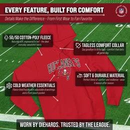 Tampa Bay Buccaneers NFL Home Team Hoodie - Cardinal