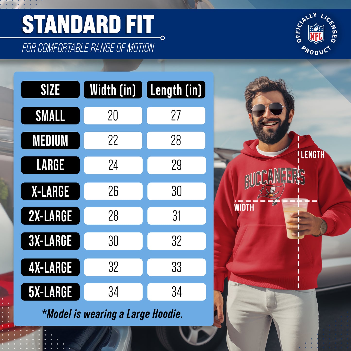 Tampa Bay Buccaneers NFL Home Team Hoodie - Cardinal