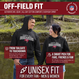 Tampa Bay Buccaneers NFL Adult Unisex Starting Fresh Ultra Soft Fleece Hooded Sweatshirt - Black Heather