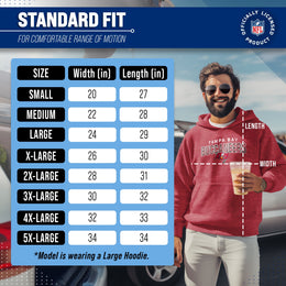 Tampa Bay Buccaneers NFL Adult Unisex Starting Fresh Ultra Soft Fleece Hooded Sweatshirt - Cardinal