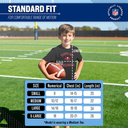 Tampa Bay Buccaneers NFL Youth Gameday Football T-Shirt - Black