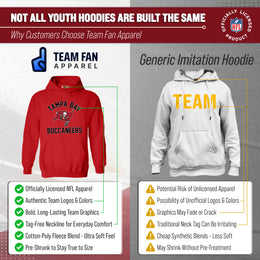 Tampa Bay Buccaneers NFL Youth Gameday Hooded Sweatshirt - Red