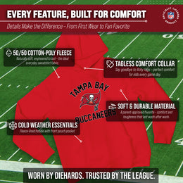 Tampa Bay Buccaneers NFL Youth Gameday Hooded Sweatshirt - Red