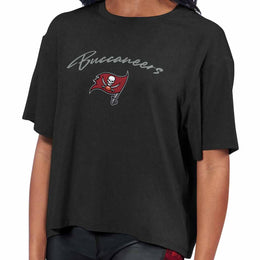 Tampa Bay Buccaneers NFL Women's Crop Top - Black