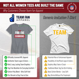 Tampa Bay Buccaneers NFL Womens Team Slogan Short Sleeve Tshirt - Sport Gray