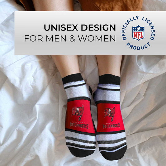 Tampa Bay Buccaneers Adult Marquis Addition No Show Socks - Red