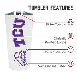 NCAA Stainless Steel Tumbler perfect for Gameday - 18 oz - Double Walled - Keeps Drinks Perfectly Insulated